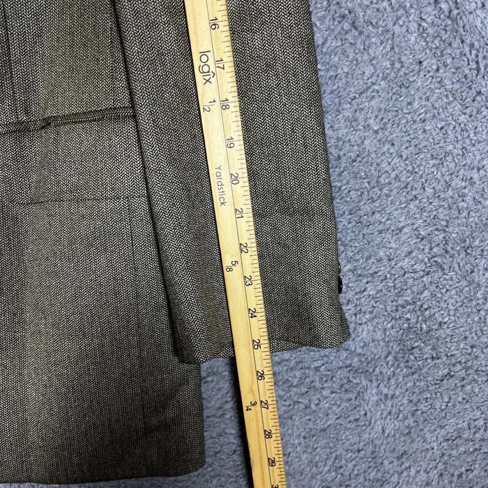 Jos A Bank Blazer Mens 40R Tan Herringbone Wool Blend Sport Coat Business Formal